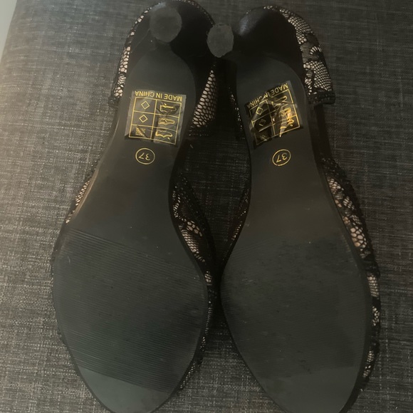 Open toe black/tan dress shoe - Picture 4 of 4